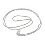 50 cm Sterling Silver Rope Chain for Men and Women