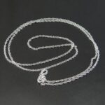 Sterling Silver Rope Chain for Men and Women - 50 cm