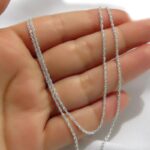 Sterling Silver Rope Chain for Men and Women - 50 cm - Image 2