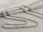 55 cm Sterling Silver Cartier Chain - Image 5