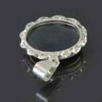 Black & Gold Hematite Silver Necklace Featuring Surah "Al Fatiha" Engraving - Image 3