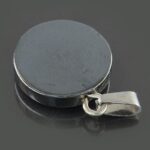 Black Hematite Silver Circular Pendant Featuring Surah "Al-Fatiha" Engraving - Image 5
