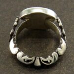 Handmade Silver Ring with Red Agate, Engraved with "Bismillah & Surah Al Kafirun" - Image 4
