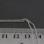 Italian 40 cm Sterling Silver Rolo Chain - Image 5