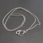 Italian 40 cm Sterling Silver Rolo Chain