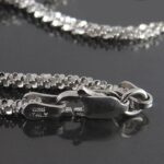 Italian 45 cm Sterling Silver Caviar Design Chain - Image 4