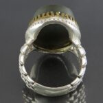 Silver Ring with Green Jade, Watch Style & Engraved Surah "Al Ikhlas" - Image 5