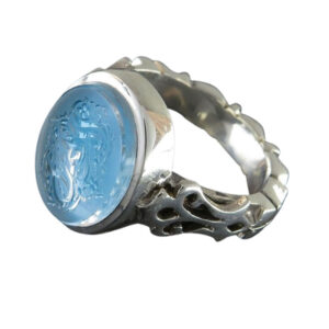 Authentic Dor-e-Najaf Ring - 925 Silver with Hand-Engraved Al-Zahra Calligraphy