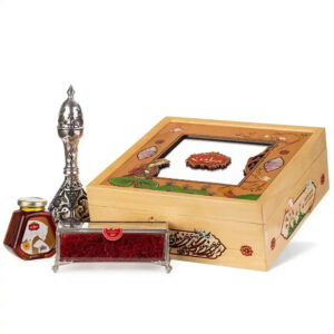 Luxury Iranian Gift Box - 20g Saffron + Saffron Honey in Traditional Khatam Box
