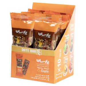 Natural Date Bar Snack with Almonds & Pistachios – 35g (Pack of 10)