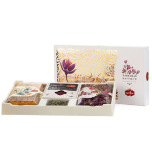 Persian Floral Treasure - 1g Saffron with Rose Buds & Cardamom & Nabat