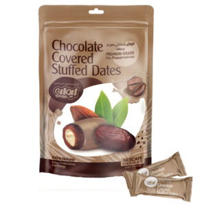 Premium Coffee-Flavored Chocolate-Coated Dates with Almond – 250g