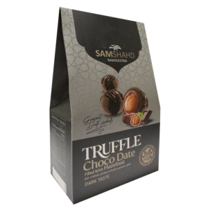 Premium Dark Chocolate Date Truffles with Hazelnut – 250g
