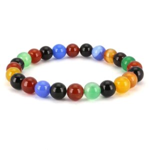 Umme Banin Agate Bracelet with Chakra Stones – Elegant & Spiritual
