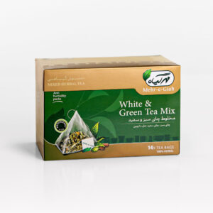 White & Green Tea with Cardamom & Cinnamon Mix Tea bag by Mehr Giah