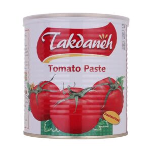 Takdaneh Canned Tomato Paste – 800g No Preservatives & Pure Taste