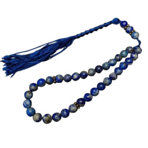 33-Bead Lapis Lazuli Tasbih Prayer Beads – 8mm Gemstones, Certified Origin