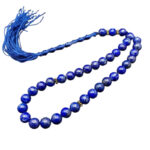 33-Bead Lapis Lazuli Tasbih – Premium Afghan Stone & Golden Pyrite Natural
