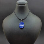 Afghan Lapis Lazuli Oval Necklace – Natural Grade-A Gemstone - Image 3