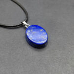 Afghan Lapis Lazuli Oval Necklace – Natural Grade-A Gemstone - Image 4