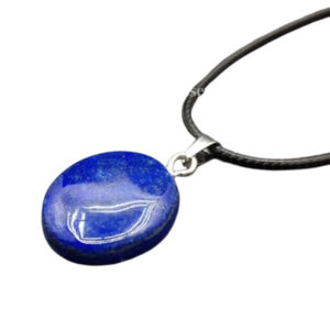 Afghan Oval Lapis Lazuli Pendant – Hand Polished Cut Gemstone