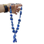 Chunky Lapis Lazuli Necklace – Natural & Raw Energy in Bold Blue Stone - Image 3