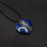 Elegant Lapis Lazuli Heart Necklace – Crafted with Care from Raw to Shine - Image 2