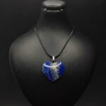 Elegant Lapis Lazuli Heart Necklace – Crafted with Care from Raw to Shine - Image 3