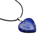 Heart-Shaped Lapis Lazuli Necklace – Premium Afghan Gemstone