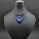Heart-Shaped Lapis Lazuli Necklace – Premium Afghan Gemstone - Image 3