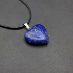 Heart-Shaped Lapis Lazuli Necklace – Premium Afghan Gemstone - Image 4