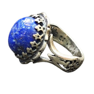 Men’s 925 Silver Ring with Lapis Lazuli – Bold & Refined