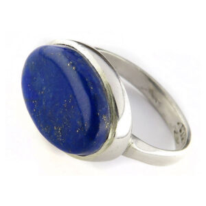 Simple Sterling Silver Ring – Vibrant Lapis Lazuli for Men & Women