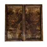 2-in-1 Backgammon & Chess with Knotted Walnut Texture, Dual Side, 50 cm