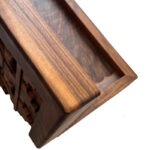 Achämeniden-Backgammon – 55cm Walnussbrett mit Faravahar & königlichen Motiven – Bild 7