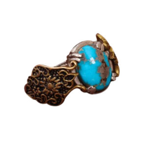 Authentic Nishabur Turquoise Ring – Lightweight, Certified Origin, 7.36g
