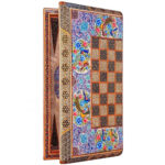 Blüten- & Vogel-Khatam-Brett – Intarsiertes Backgammon mit Perlenminiatur & Glanzfinish – Bild 8