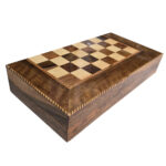 Schach & Backgammon Duo – 55 cm Senandaj Holzhandwerks-Meisterwerk – Bild 5