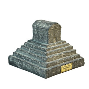 Cyrus the Great Tomb Replica – Weathered Resin Sculpture of Pasargadae Monument