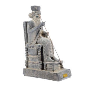 Dariush the Great Seated Sculpture – Statue of Achaemenid King on Royal Throne