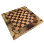 Doppelspielbrett in Knoten-Walnuss – Langlebiges, elegantes Backgammon & Schach – Bild 3