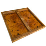 Doppelspielbrett in Knoten-Walnuss – Langlebiges, elegantes Backgammon & Schach – Bild 4
