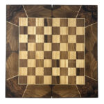 Doppelspiel-Walnuss Backgammon & Schachbrett – Handgefertigter Luxus, 70cm Edition – Bild 2