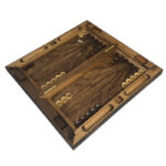 Doppelspiel-Walnuss Backgammon & Schachbrett – Handgefertigter Luxus, 70cm Edition – Bild 4