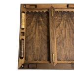 Doppelspiel-Walnuss Backgammon & Schachbrett – Handgefertigter Luxus, 70cm Edition – Bild 5