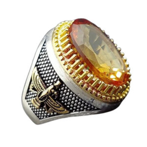 Faravahar Silver Ring with Color-Changing Alexandrite – 16g, Mystical