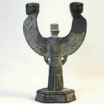 Farvahar Candle Holder – Winged Emblem Sculpture with Ancient Persian Symbolism - Image 4