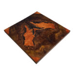 Golden River Epoxy Backgammon 70 cm – Einzelspiel-Walnuss-Meisterwerk – Bild 5