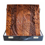 Hand-Carved Eagle Board – Myth-Inspired Walnut Backgammon with Fine Details