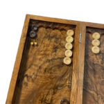 Mahsan Design Doppel-Walnussbrett – Backgammon & Schach Kombi – Bild 4